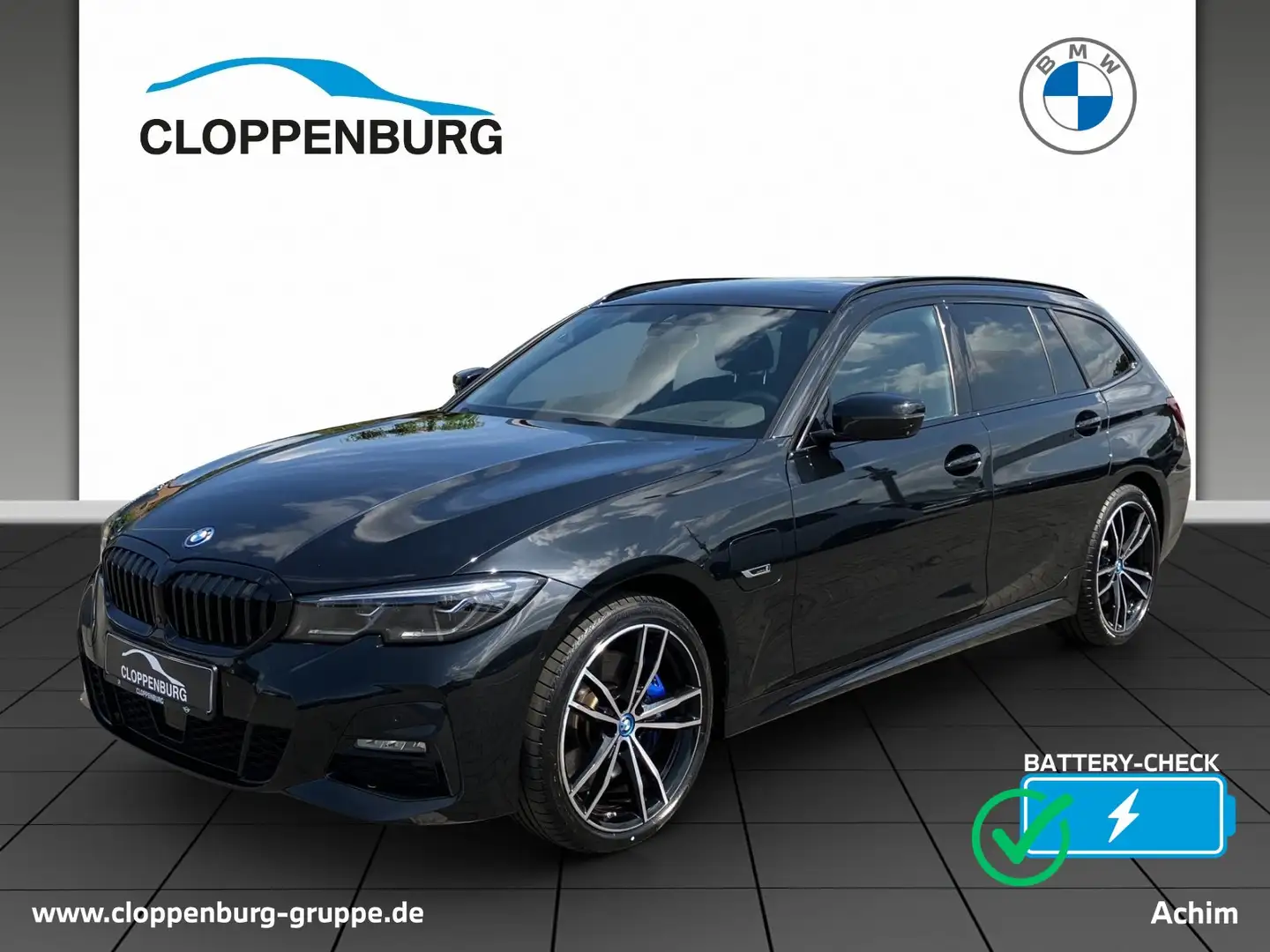 BMW 330 e xDrive Touring M Sport Head-Up HiFi Pano AHK Zwart - 1