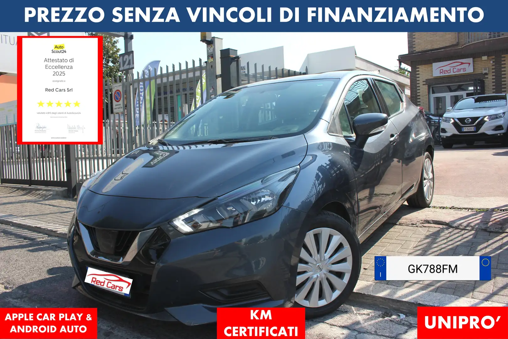 Nissan Micra 1.0 92cv ACENTA *PREZZO VERO* UNIPRO' KM CERTIFIC - 1