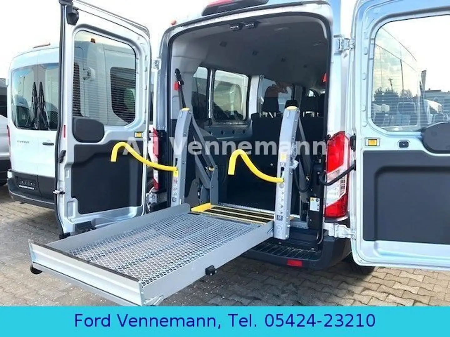Ford Transit Kombi 350 L3 Trend*Rolli-Lift*eTrittst* Blanc - 2