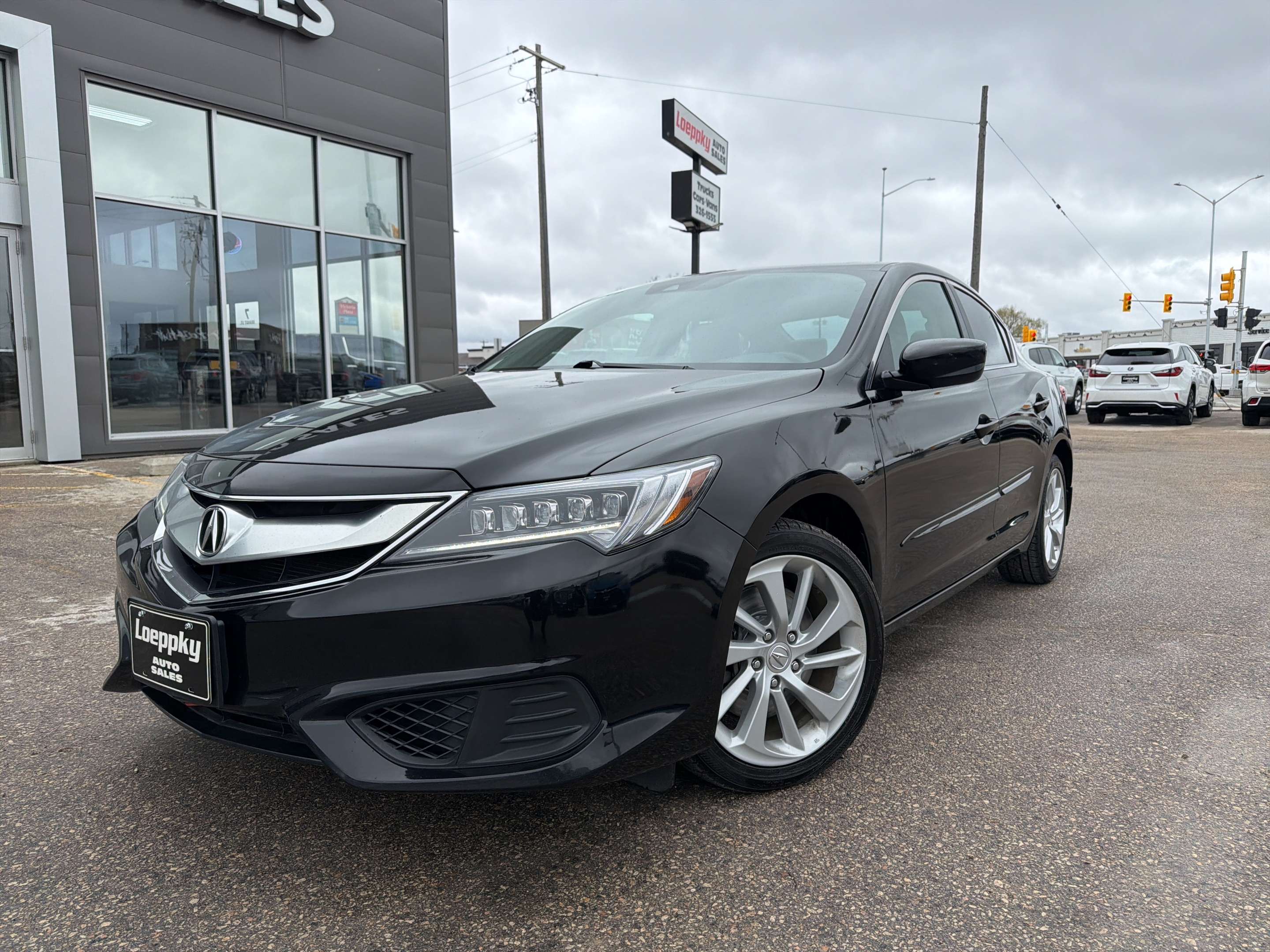 Black 2016 Acura ILX FWD with Premium Package Sedan Front-Wheel Drive Automatic