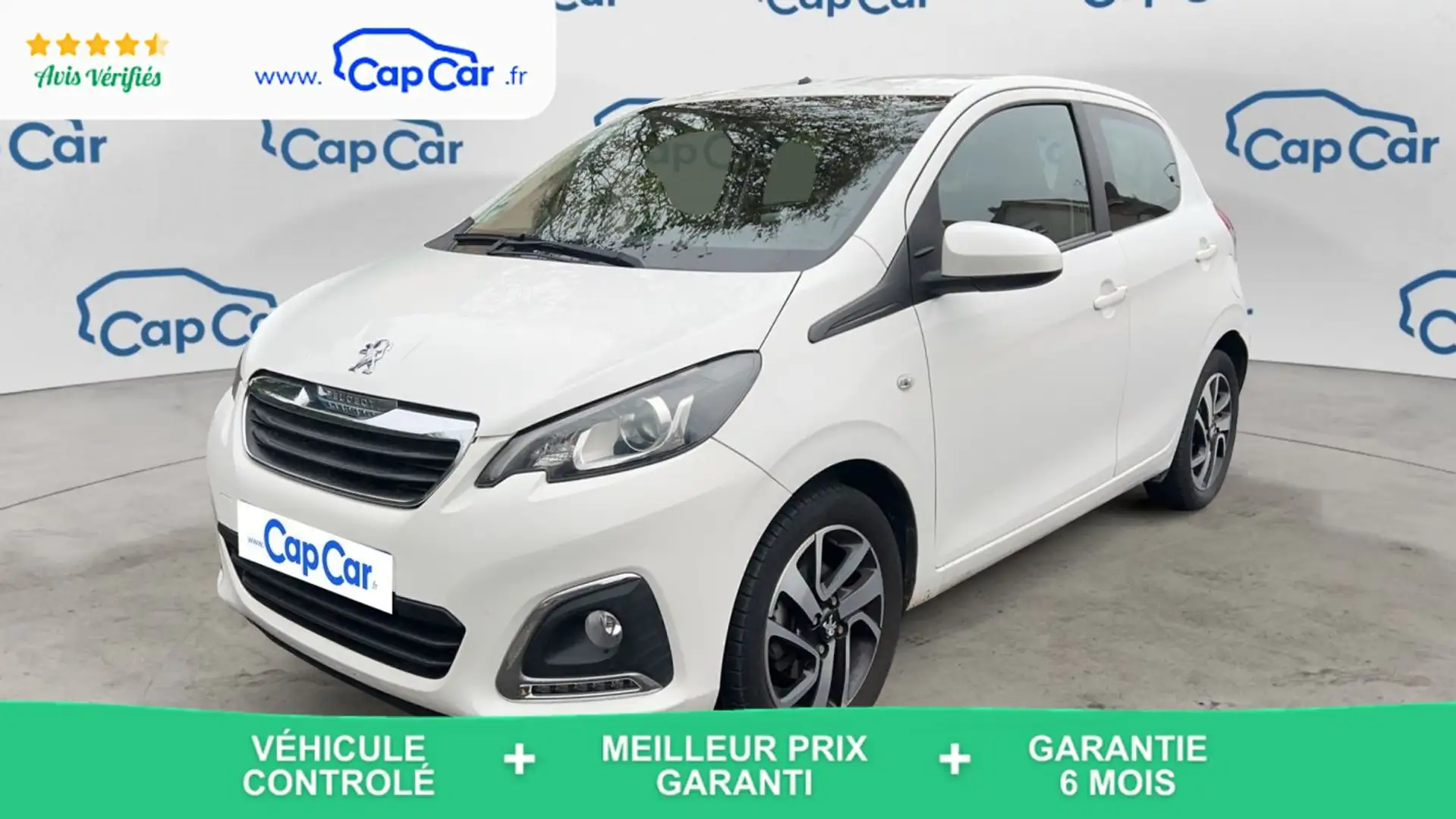 Peugeot 108 1.0 VTi 72 BVA 5 Style - Automatique Blanc - 1
