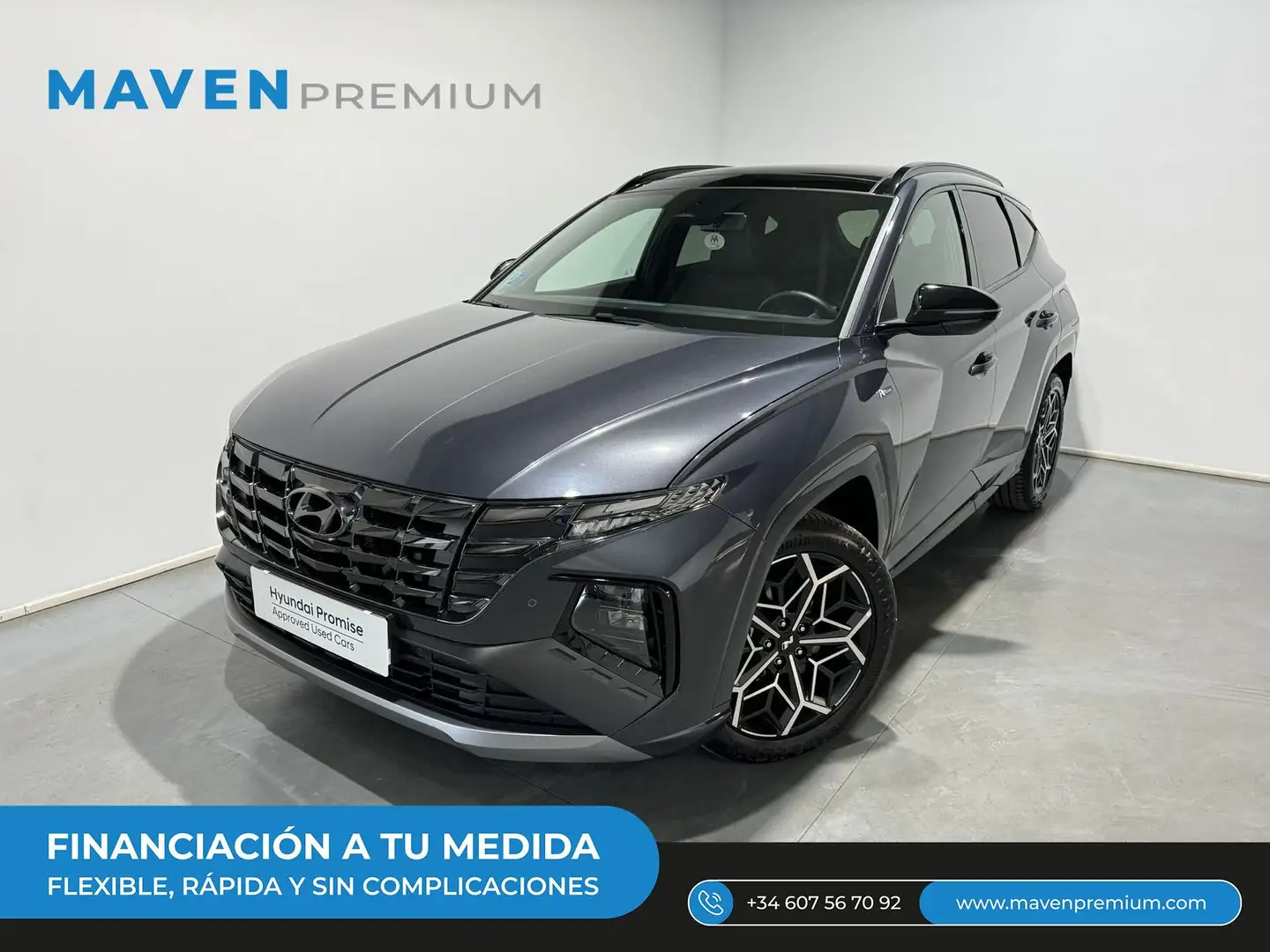 Hyundai TUCSON 1.6 CRDI 48V Nline Sky 4x2 DT Grijs - 1