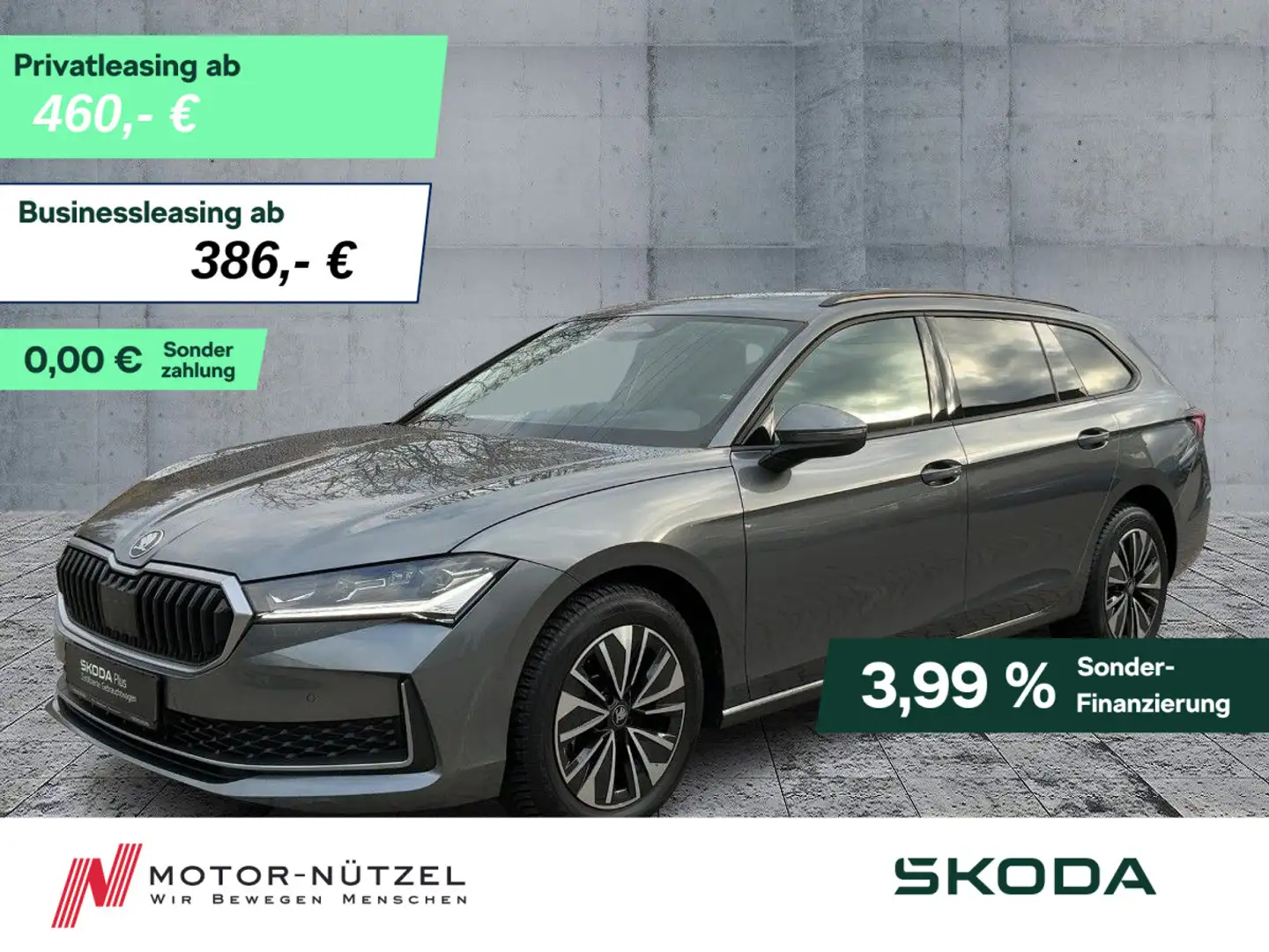Skoda Superb Combi 2.0 TDI 4x4 SELECTION BEAM+AHK+PANO Grau - 1
