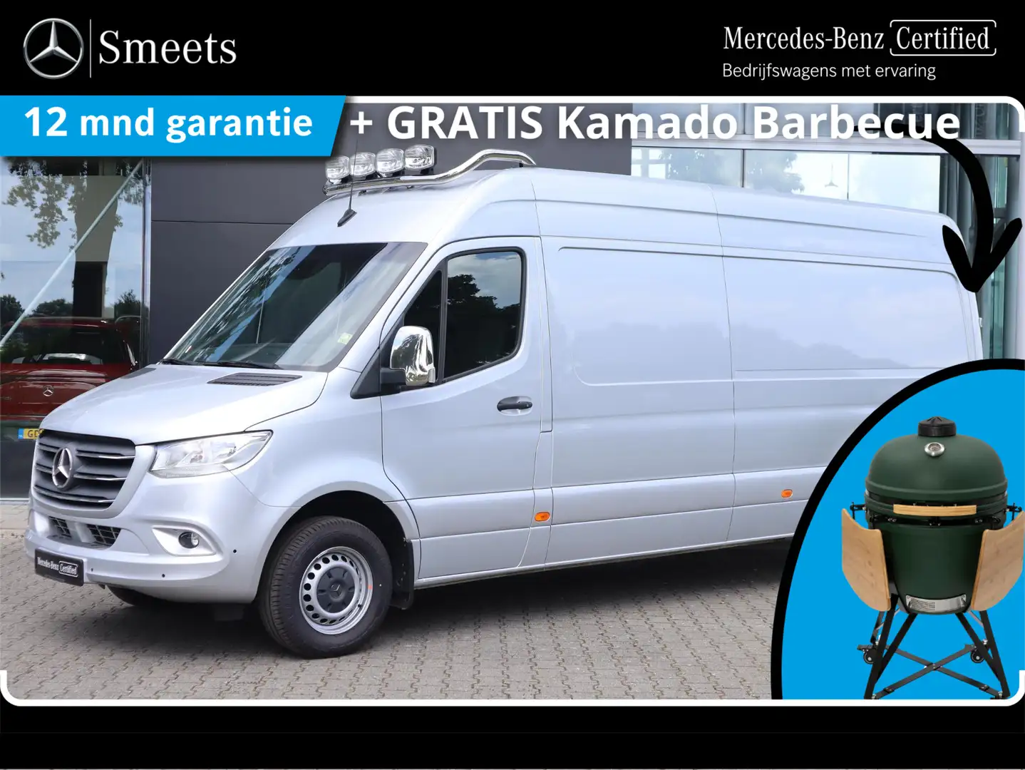 Mercedes-Benz Sprinter 316 CDI L3 AUT. BETIMMERING Zilver - 1