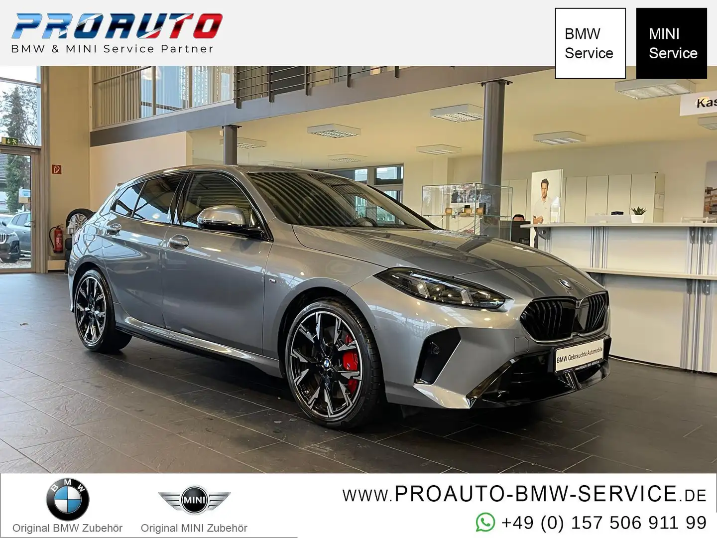 BMW 120 i M Sport Pro PANO/HUD/Kom.Zg/Dr.As+/19"/360° Grau - 1