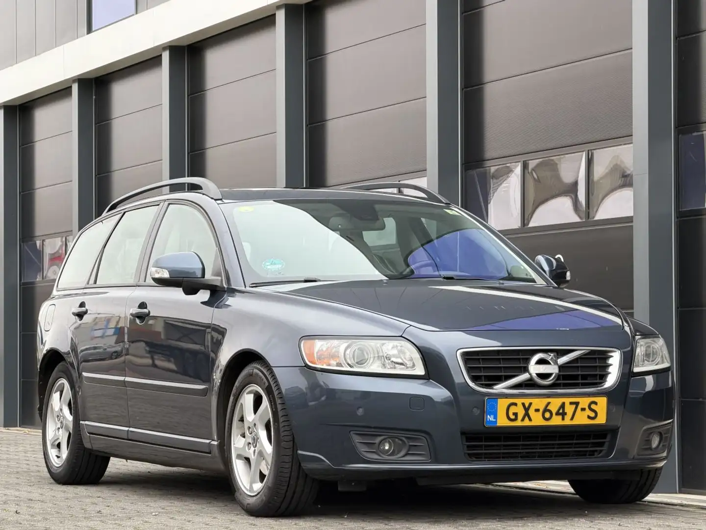 Volvo V50 V-50 1.6 D2 Dak Leer Navi Clima Blauw - 2