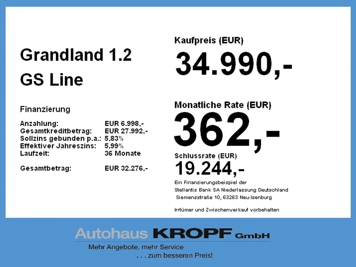 Opel Grandland 1.2 GS Line Hybrid Allwetter Navi Noir - 2