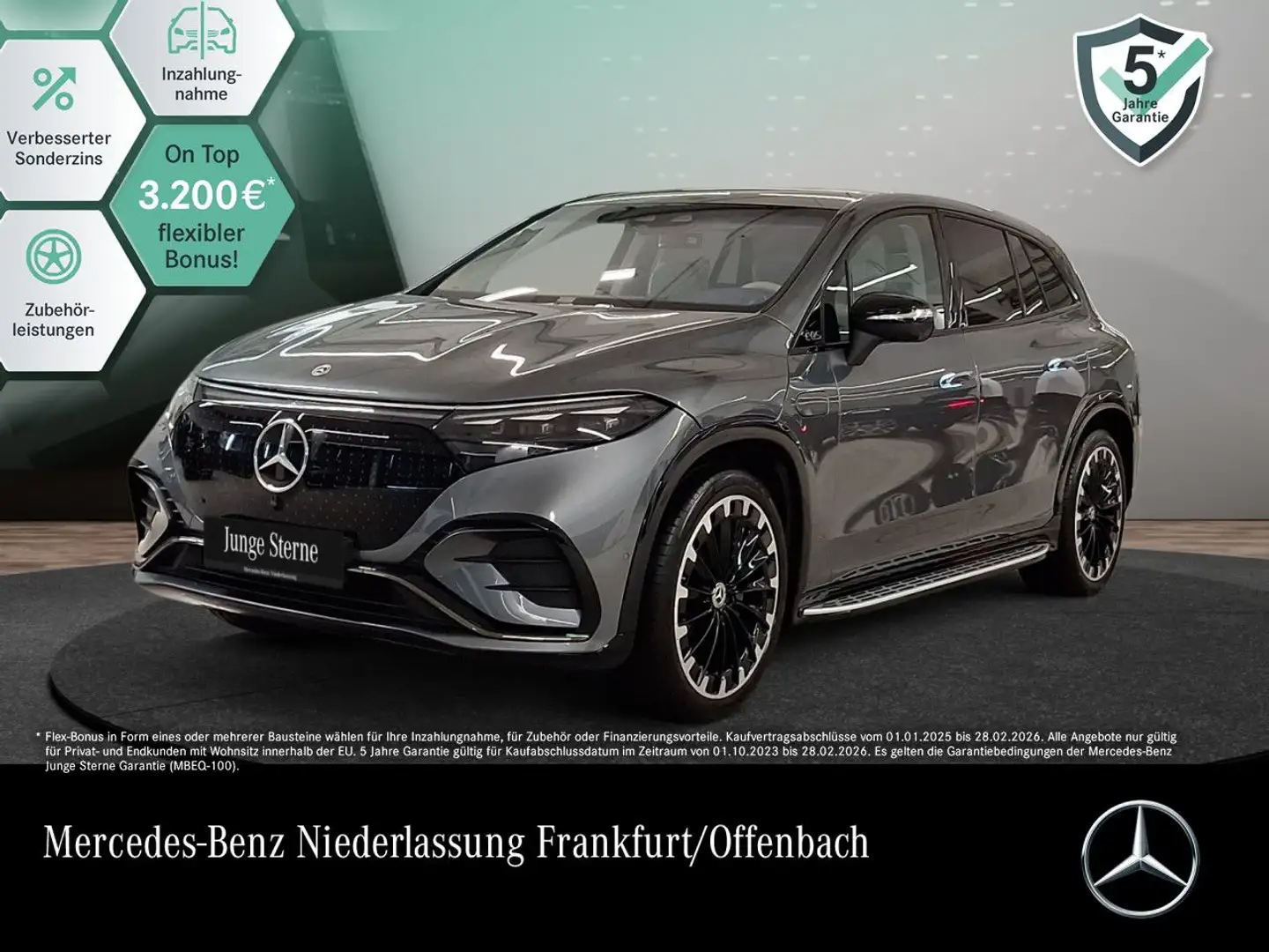 Mercedes-Benz EQS 580 4MATIC SUV AMG designo Fahrass Fondent HUD Šedá - 1