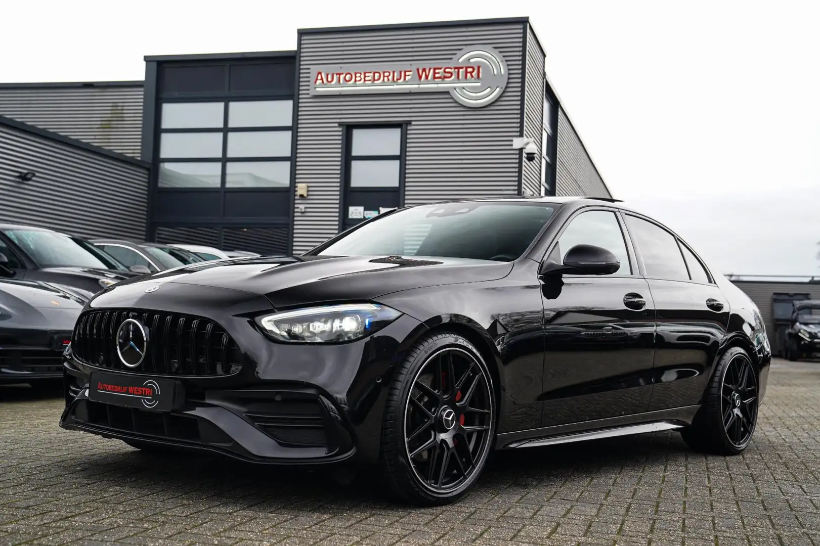 Mercedes-Benz C 300 AMG Line | Panorama | Memory | Sfeerverlichting PL Schwarz - 1