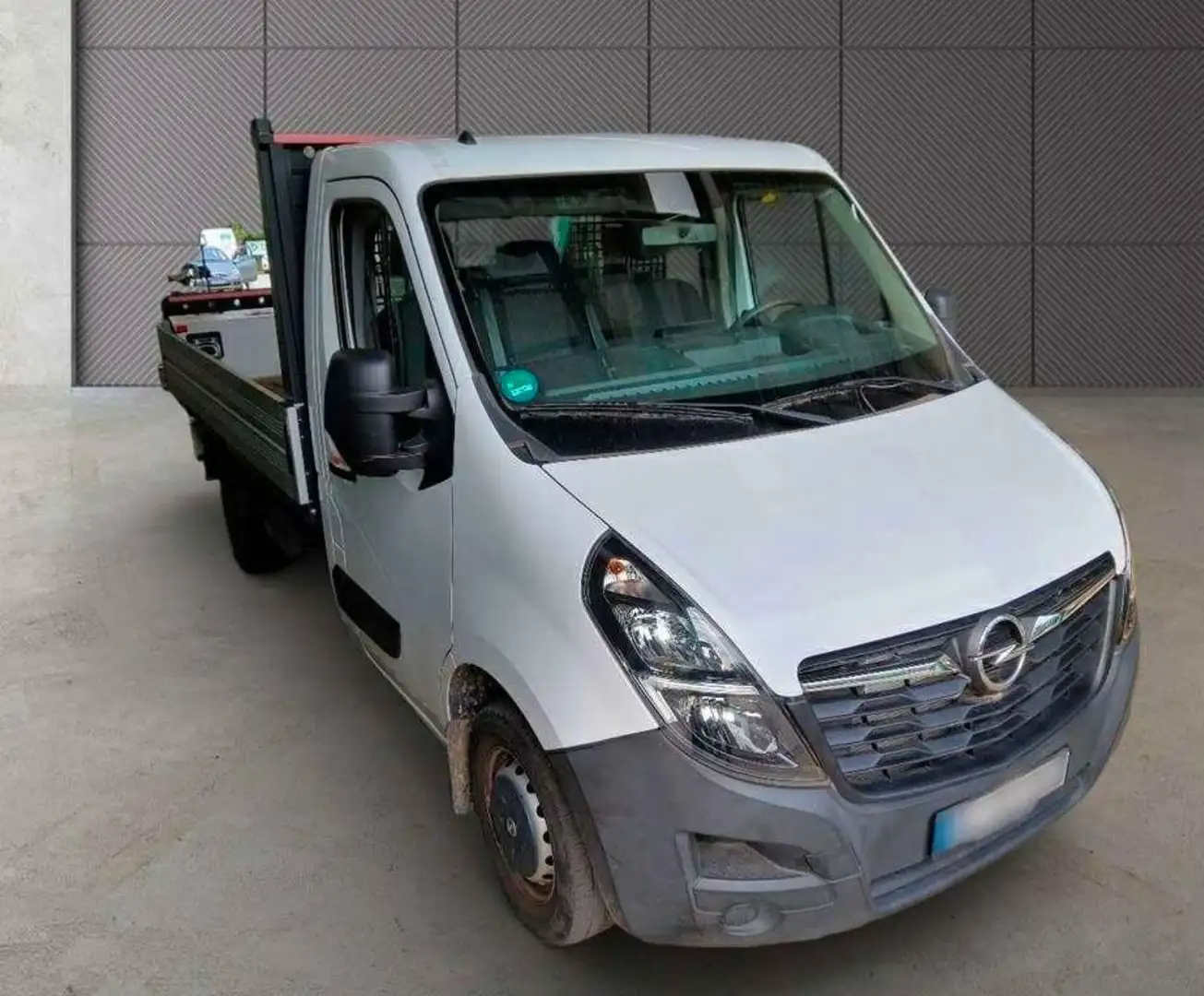 Opel Movano B Pritsche L2H1 3,5t *AHK*Klima*1.Hd*MwSt Weiß - 2