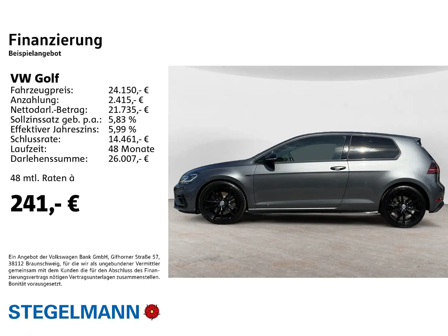 Volkswagen Golf VII 2.0 TSI 4M "R" *LED*19Zoll Pretoria*Nap Grau - 2