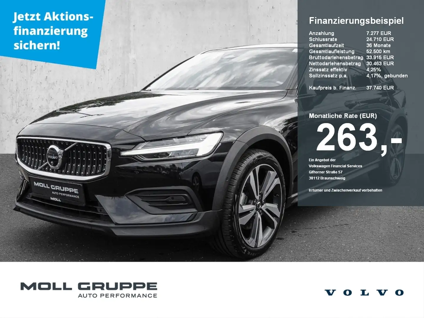 Volvo V60 Cross Country B4 AWD Plus Sthz. Harman/Kardon LED Schwarz - 1
