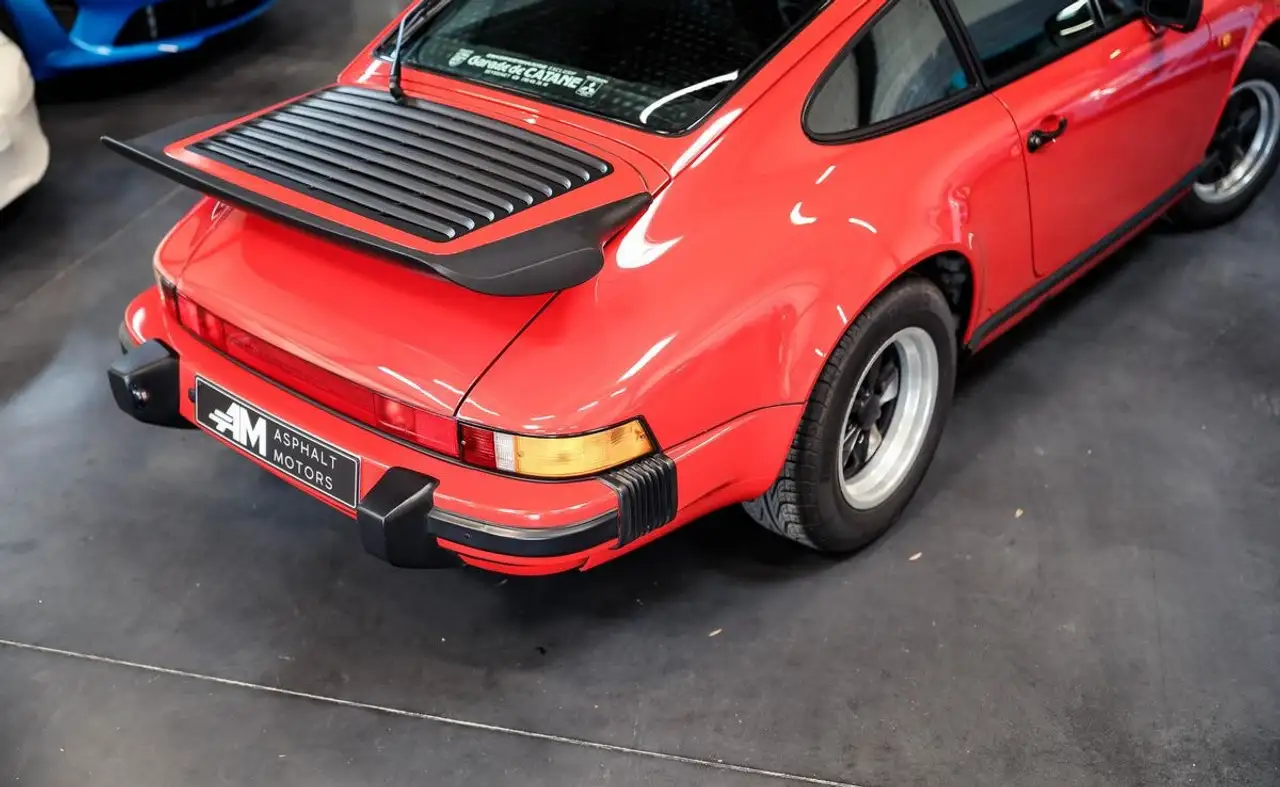 Porsche 911 3.2L G50 – 231 cv Boîte manuelle 17 000 km 1ère peinture 3ème main Française Rouge Indien Entretien à jour, foto 5