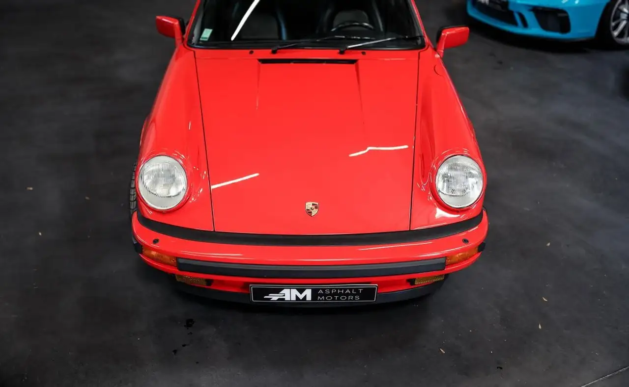 Porsche 911 3.2L G50 – 231 cv Boîte manuelle 17 000 km 1ère peinture 3ème main Française Rouge Indien Entretien à jour, foto 3