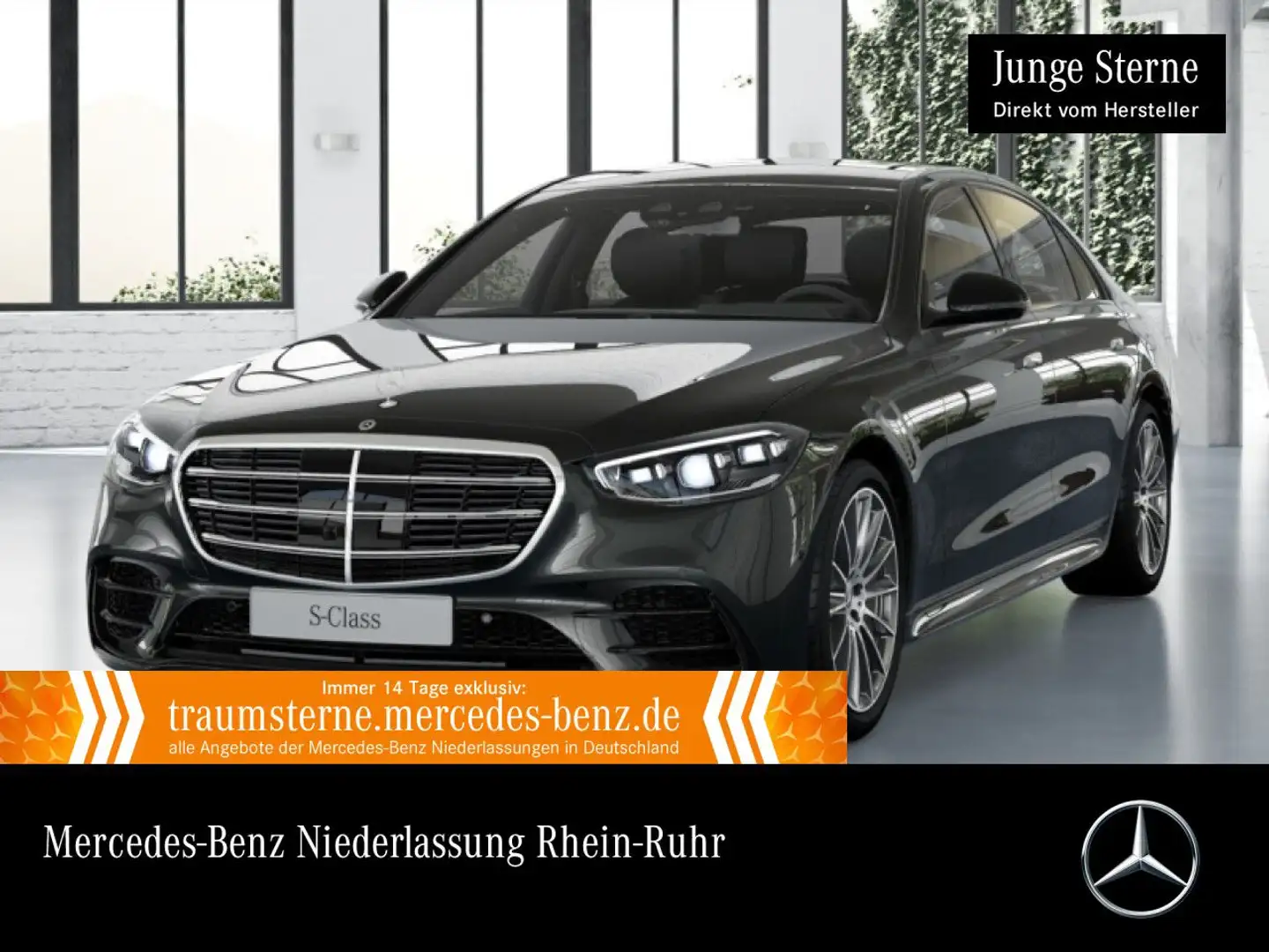 Mercedes-Benz S 600 S 580 e L 4M AMG+NIGHT+360+MULTIBEAM+FAHRASS+20" Grau - 1