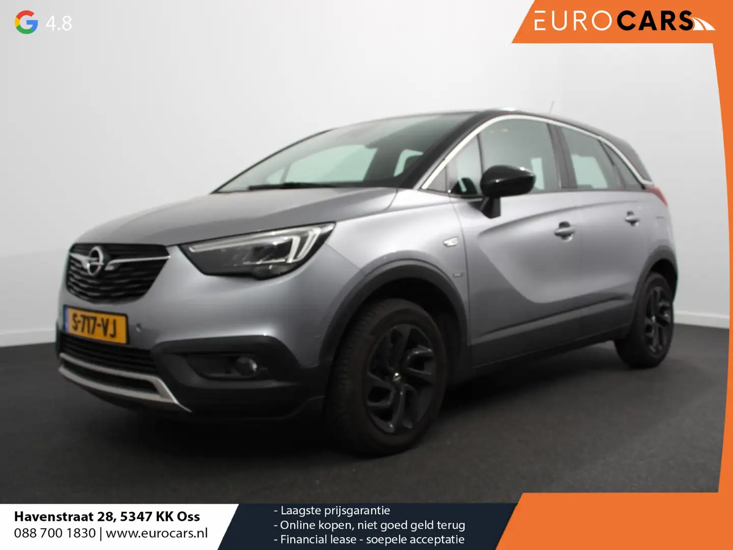 Opel Crossland X 1.2 Turbo Innovation | Climate Control | Apple Car Grijs - 1
