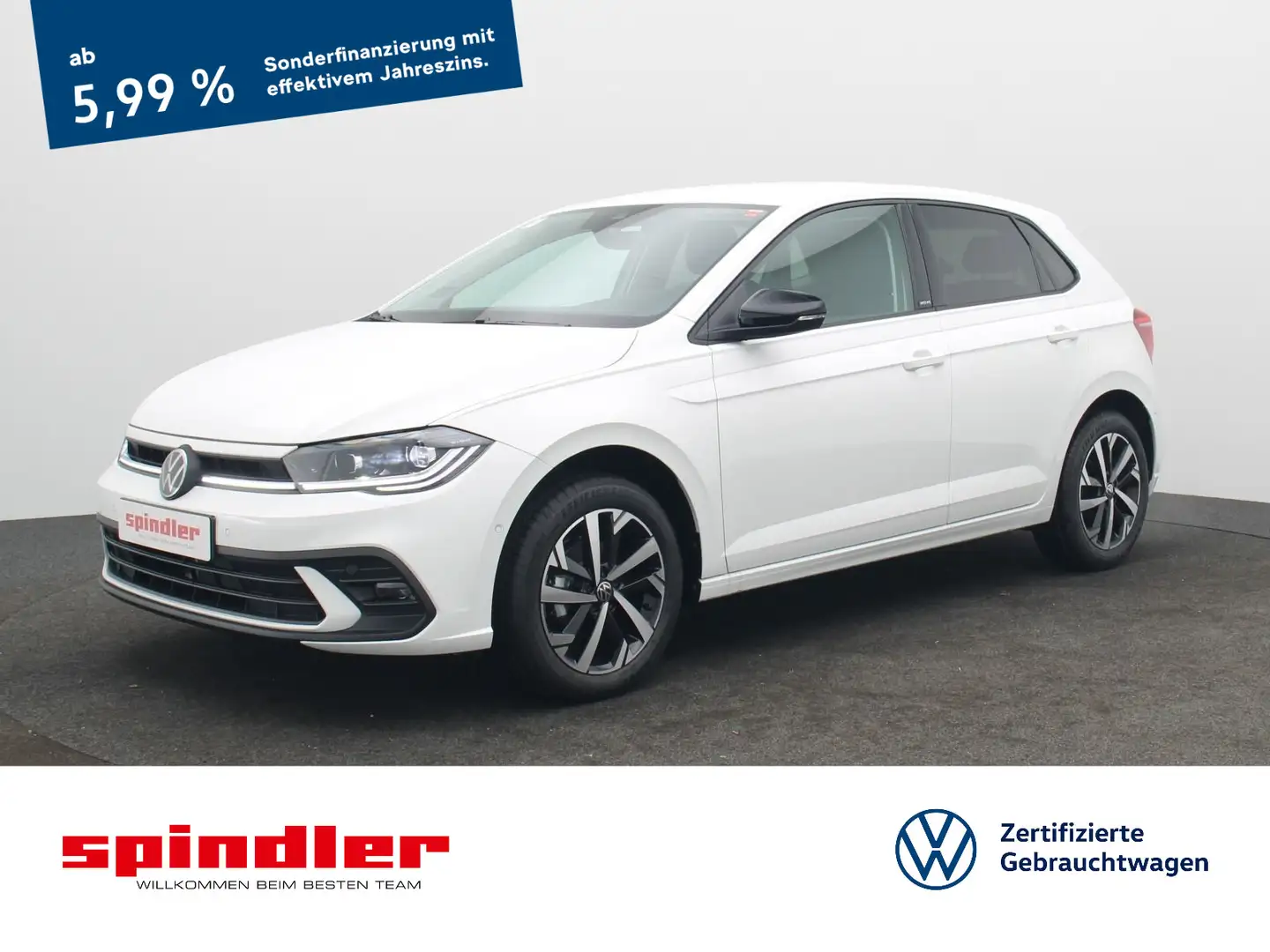 Volkswagen Polo Move 1.0 TSI / Matrix, ParkAssi, CarPlay Weiß - 1