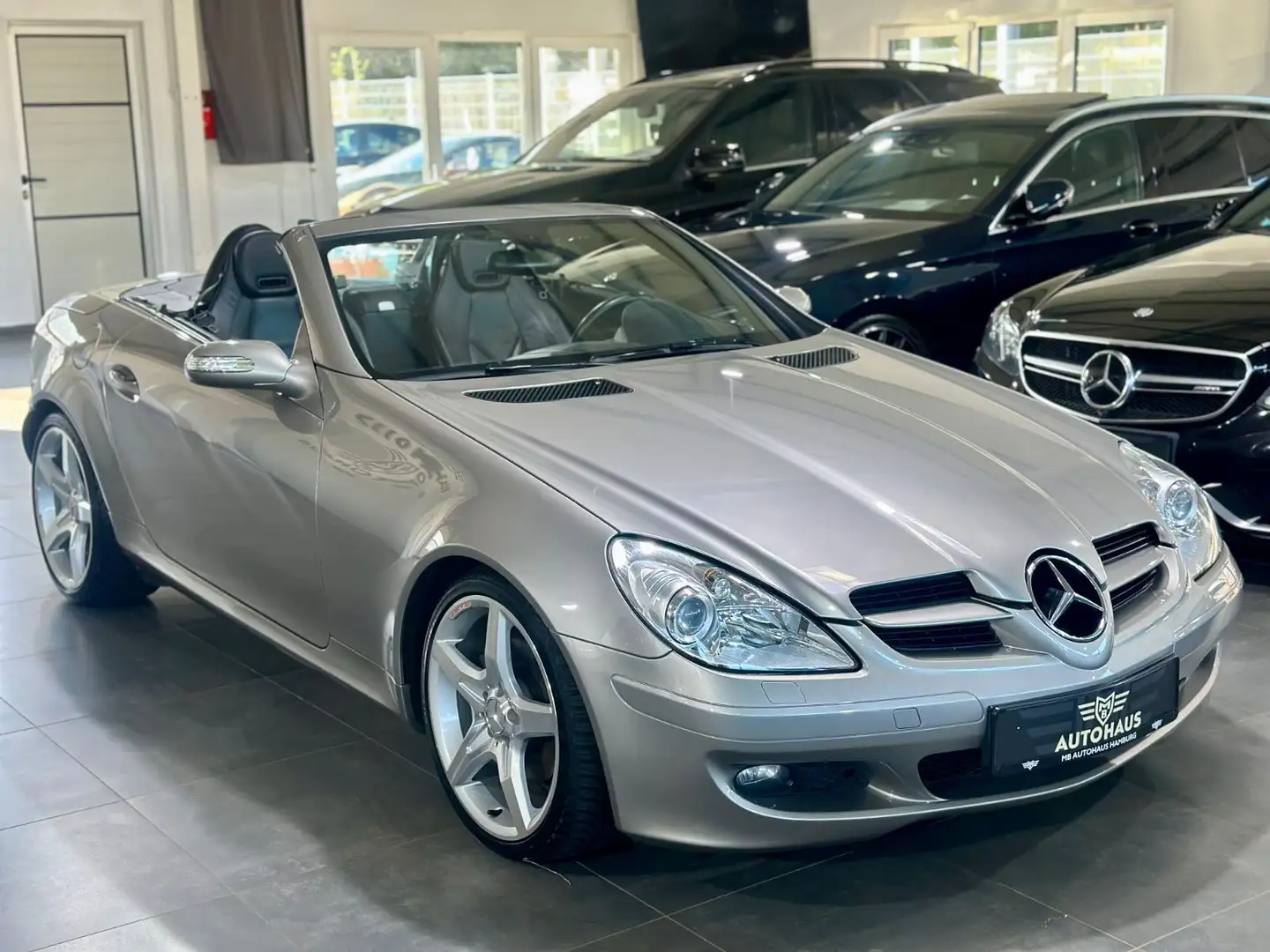 Mercedes-Benz SLK 280 Roadster,AMG,Navi,Leder,Automatik,TOP Ezüst - 2