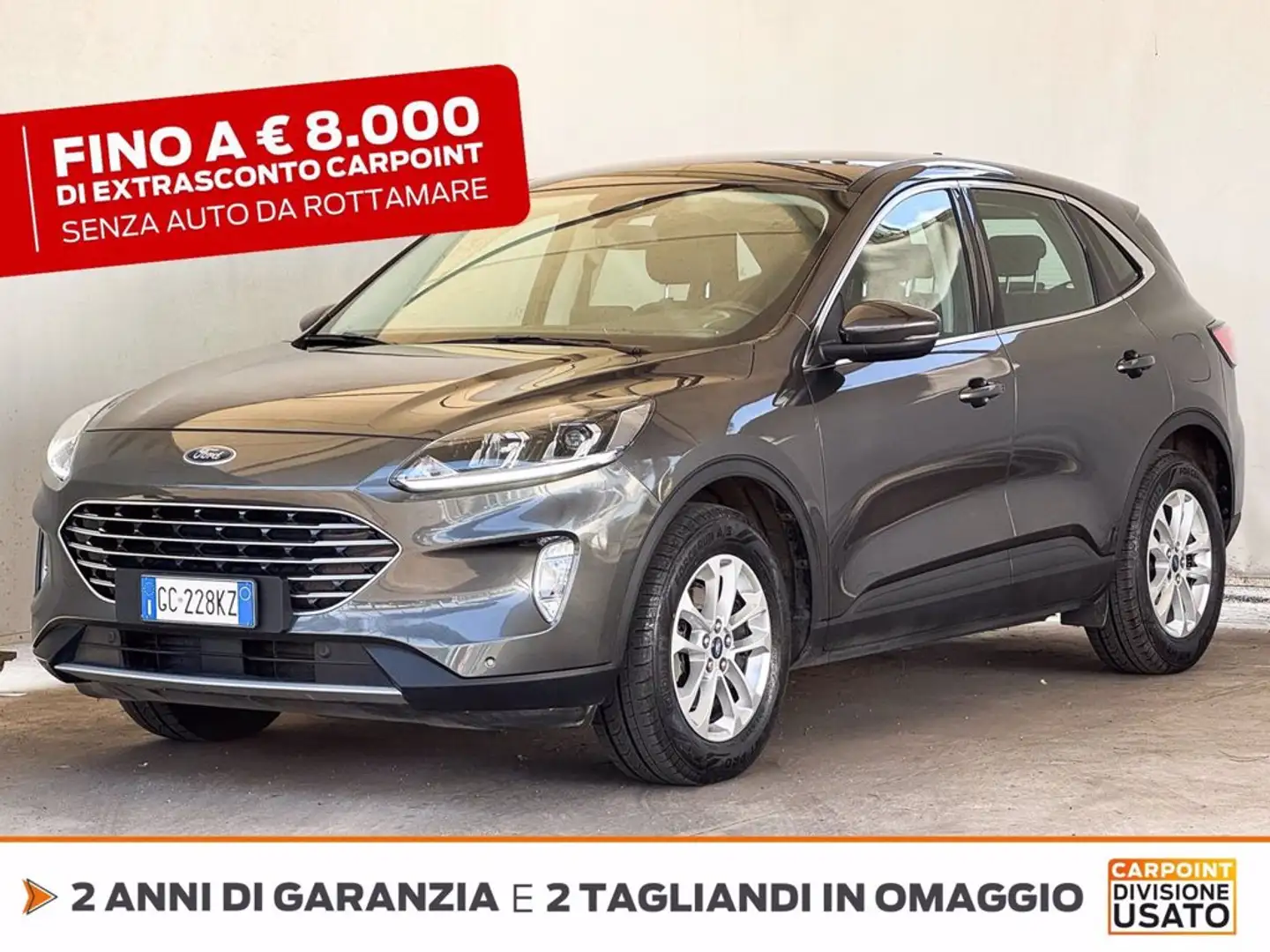 Ford Kuga 1.5 ecoblue titanium 2wd 120cv Gris - 1