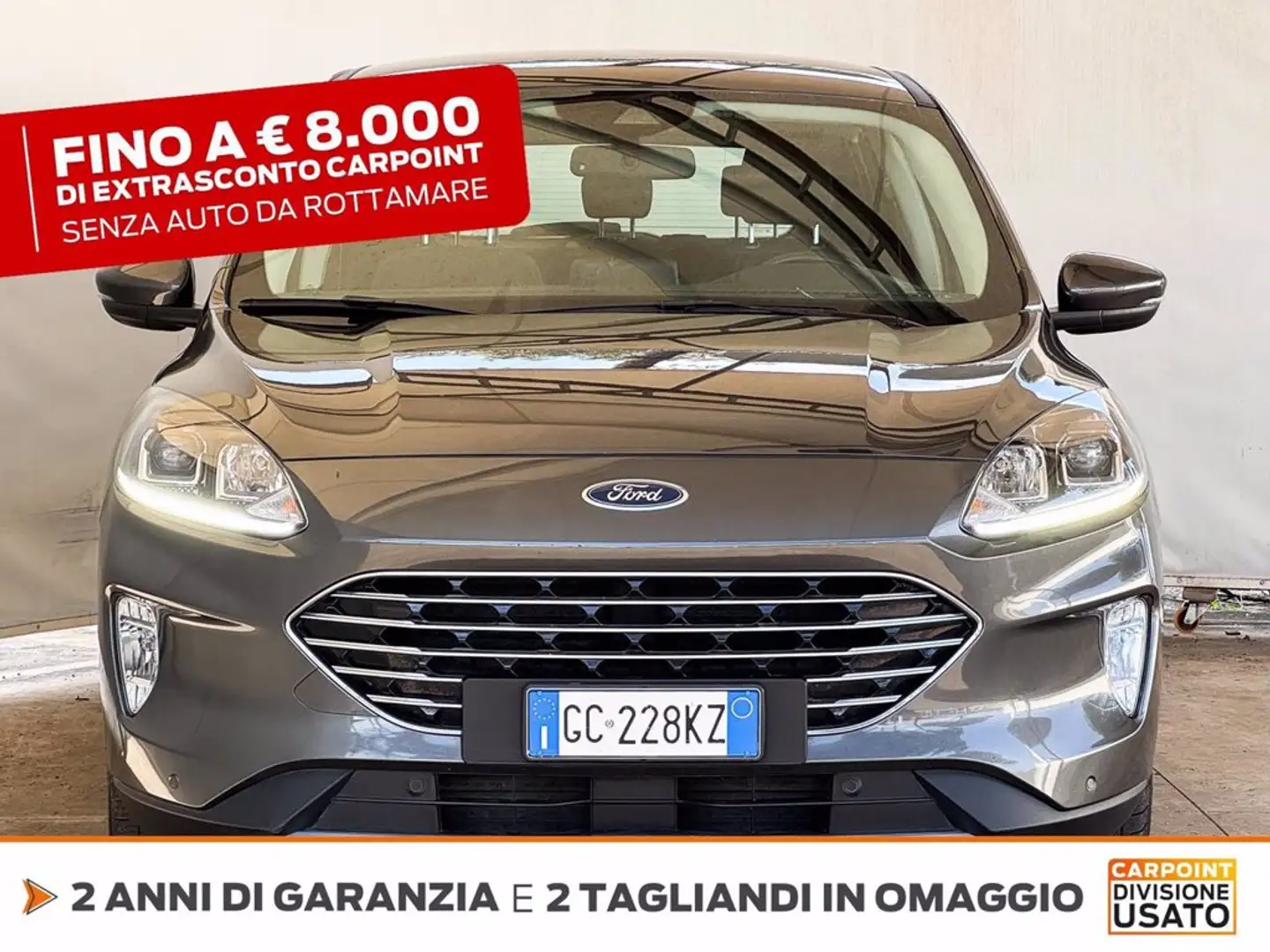 Ford Kuga 1.5 ecoblue titanium 2wd 120cv Gris - 2