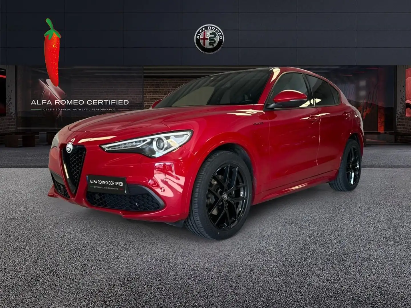 Alfa Romeo Stelvio 2.2 Turbo Diesel 210CV Veloce AT8 Q4 Rosso - 1
