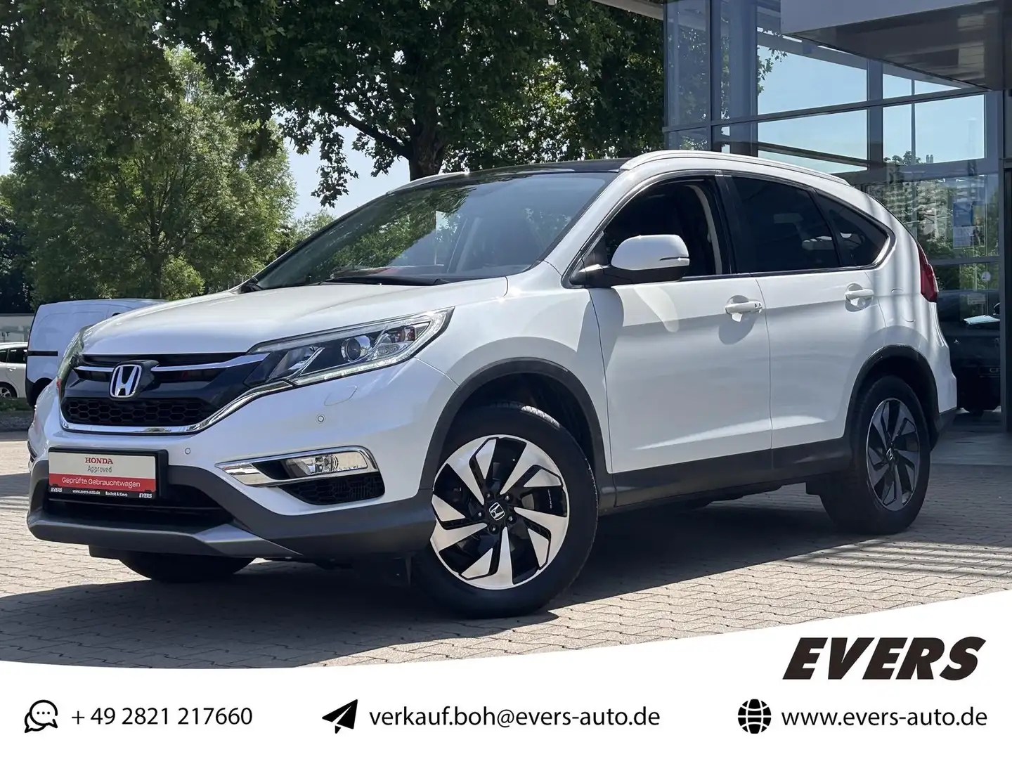 Honda CR-V 1.6 i-DTEC EXECUTIVE 4WD LEDER+PANORAMA+SHZ Weiß - 1