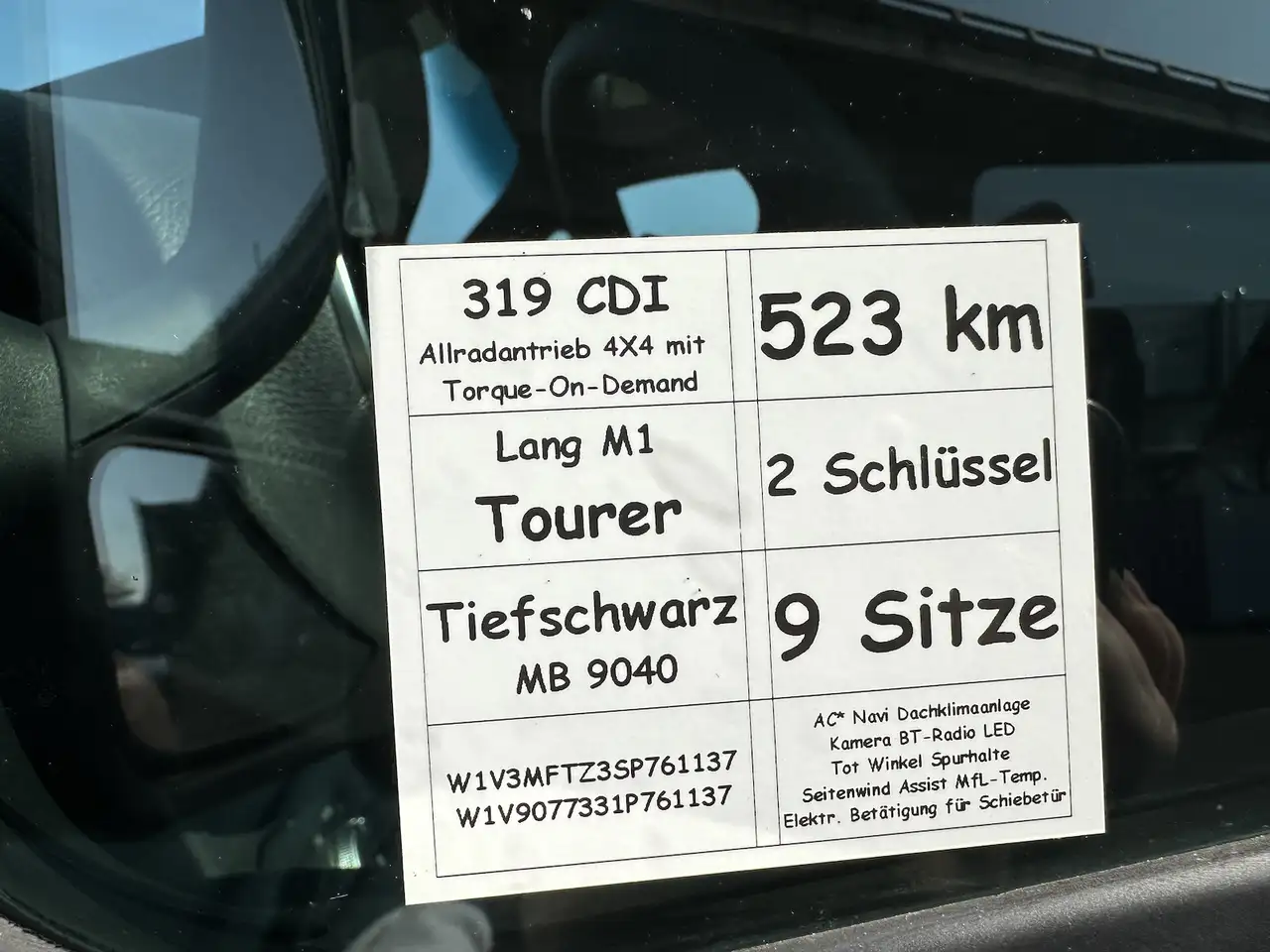Mercedes-Benz Sprinter 319 CDI 4x4 PRO L2 Tourer 2,2,2,3 Dachklima 5