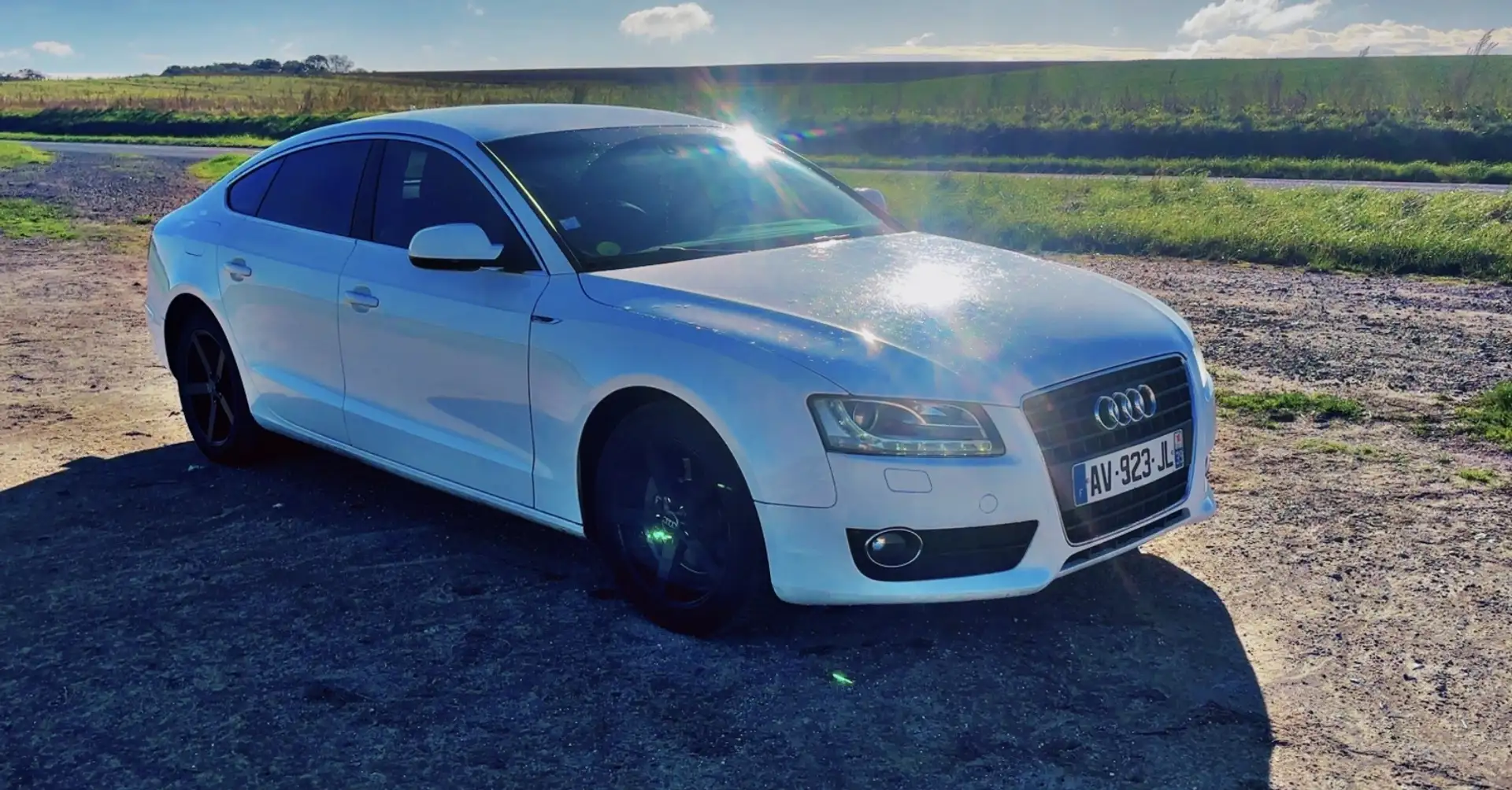 Audi A5 A5 Sportback V6 2.7 TDI 190 DPF S line plus Blanc - 2