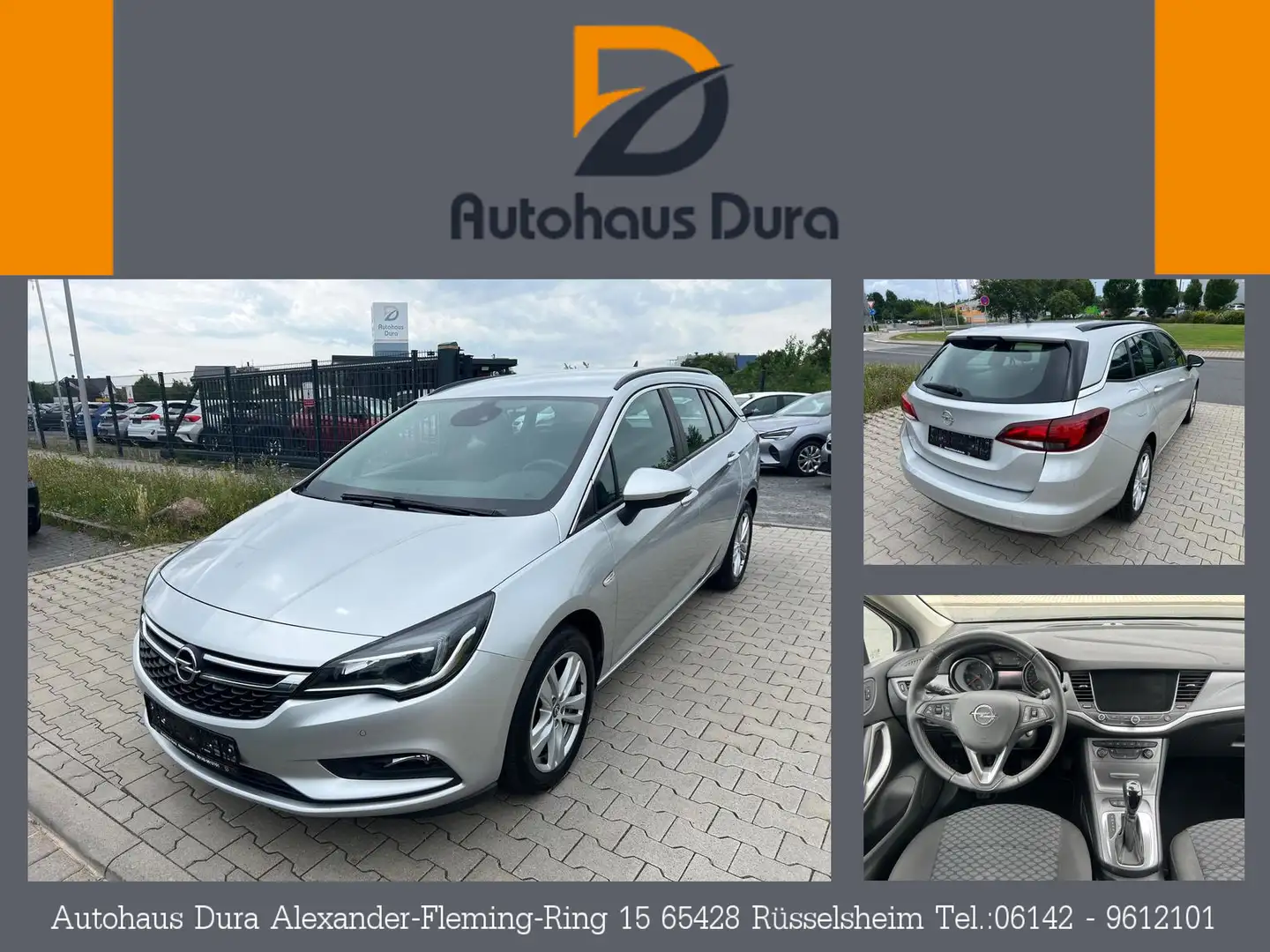 Opel Astra 1.6 D Business StartStop Aut. Navi+Shz+Pdc Silber - 1