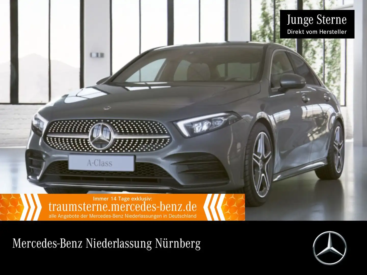 Mercedes-Benz A 250 e Lim AMG+LED+8G Grau - 1