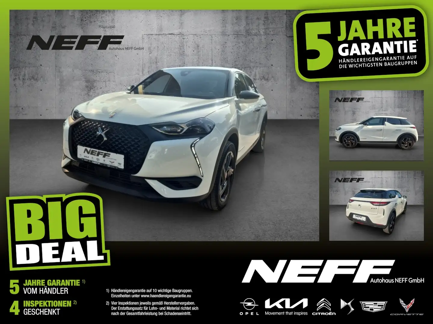 DS Automobiles DS 3 Crossback E-Tense Performance Line + Weiß - 1