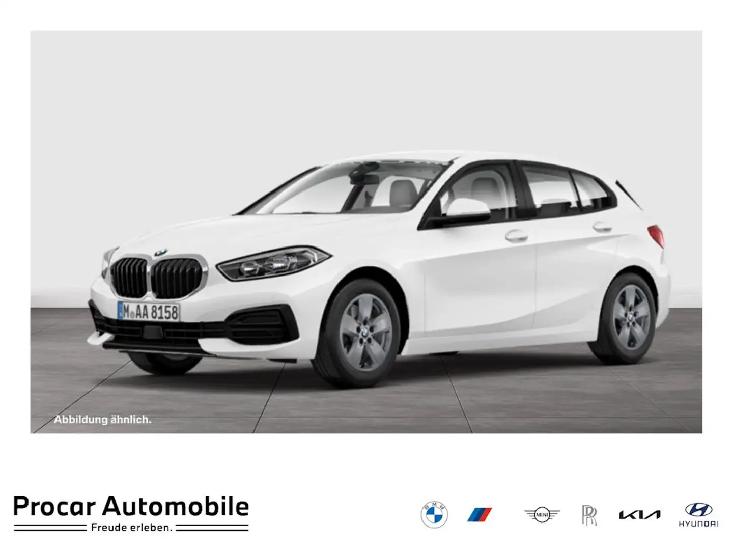 BMW 118 i NAVI PDC V+H DAB Tempomat Klima Weiß - 1