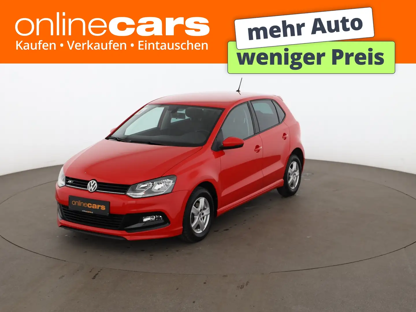 Volkswagen Polo V 1.0 Comfortline KLIMA-AUTOMATIK RADIO Rot - 1