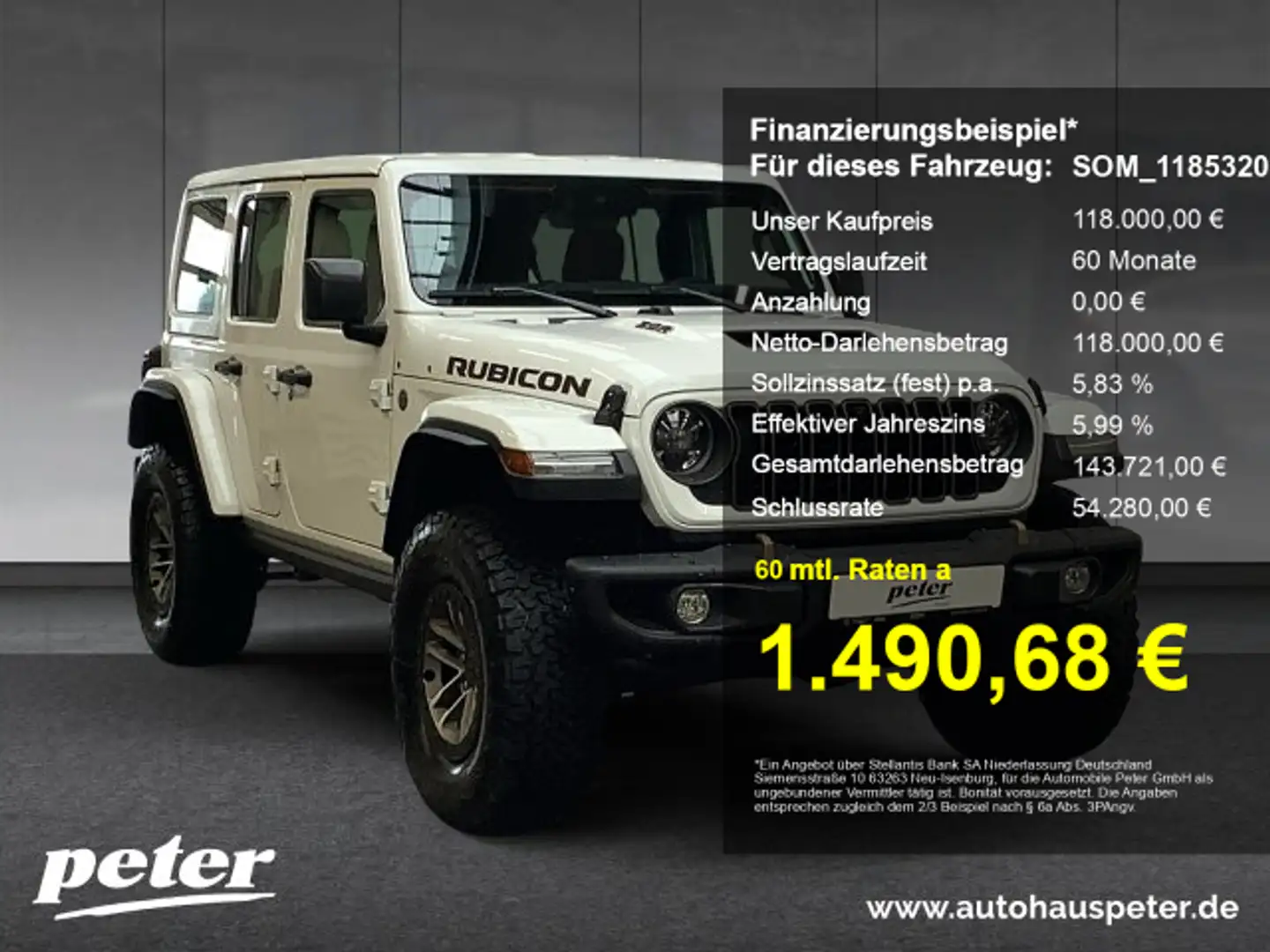 Jeep Wrangler Wrangler Rubicon 392 Xtreme 6.4 L HEMI V8 MY24 Wit - 1