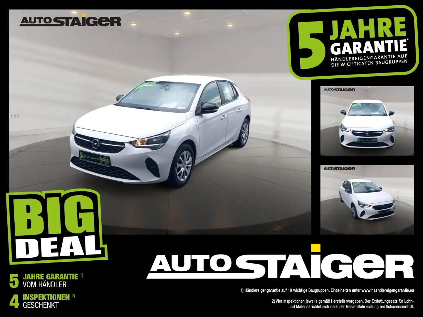 Opel Corsa F 1.2 Edition Klimaanlage Bluetooth Weiß - 1
