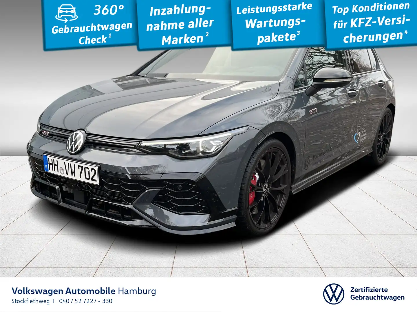 Volkswagen Golf GTI Golf VIII 2.0 TSI GTI Clubsport DSG HeadUp Navi Grau - 1