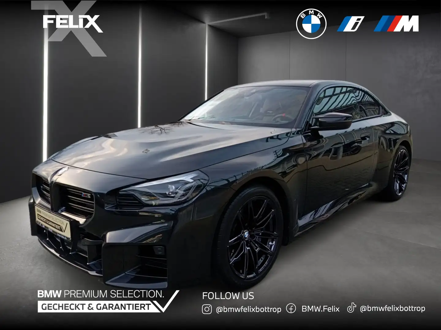 BMW M2 Coupé FACELIFT/LCI+480PS+LIVE COCKPIT PRO+HEAD UP Schwarz - 1