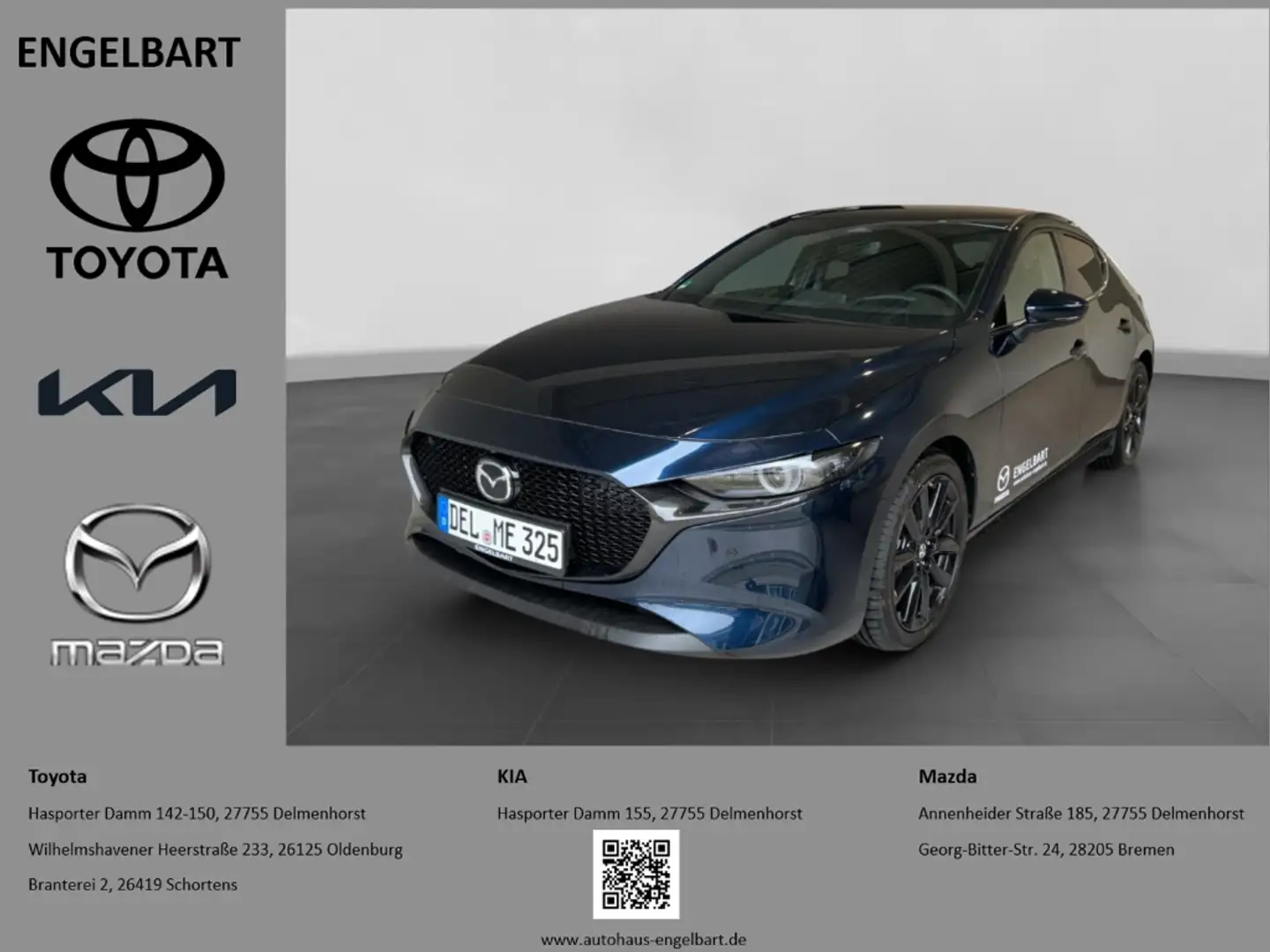 Mazda 3 (2025) 2.0 Exclusive-Line HUD Navi Sound Soundsyst Blau - 1