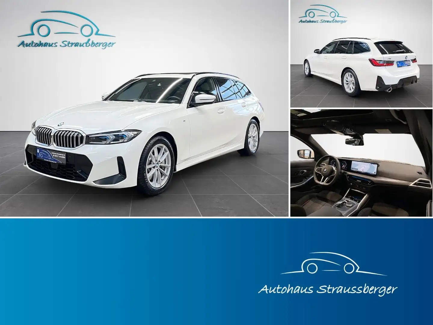 BMW 330 i Touring xD M Sport ACC Pano HiFi HuD KZU 3Z Weiß - 1