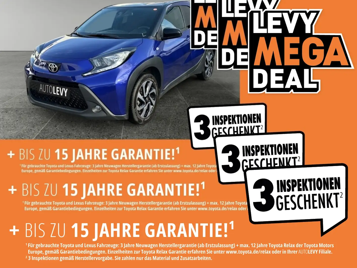 Toyota Aygo 1.0 Pulse FLA SpurH KAM Navi ACC SHZ Schwarz - 1