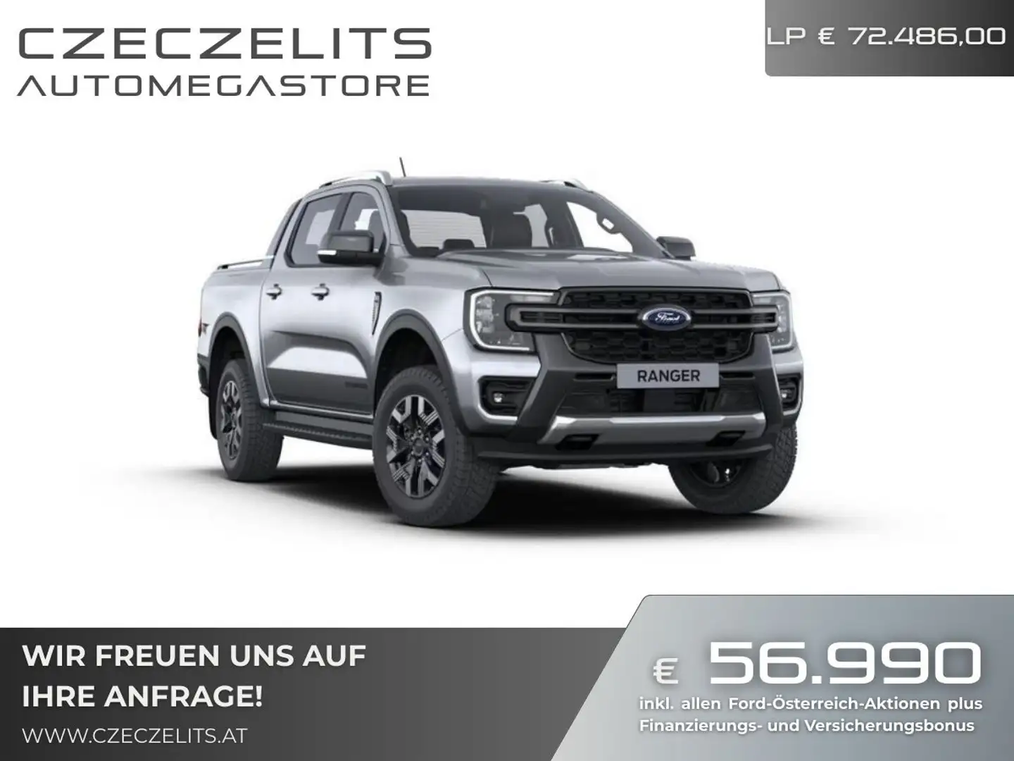Ford Ranger Ranger Doppelkabine Wildtrak e-4WD 2.3 EcoBoost... Silber - 1