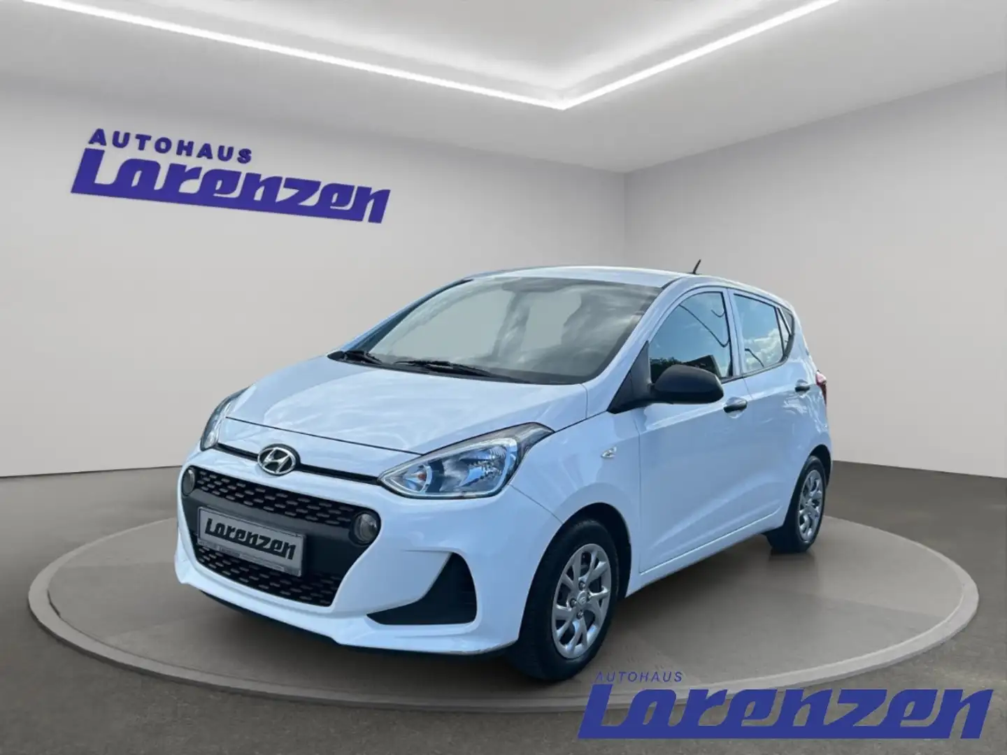 Hyundai i10 EU6d 1.0 teilb.Rücksb eFH RDC BC ZV ESP ABS Servo Weiß - 1