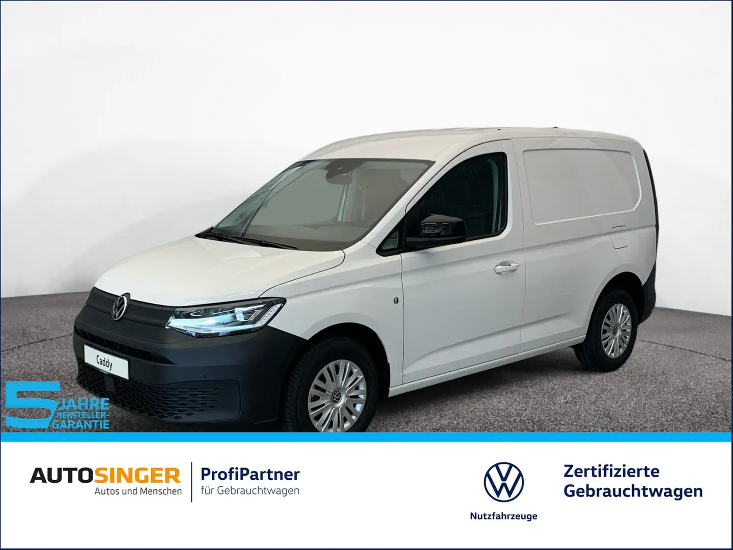 Volkswagen Caddy Cargo 2.0 TDI *AHK*LED*R-CAM*GRA*SHZ*TEL* Weiß - 1