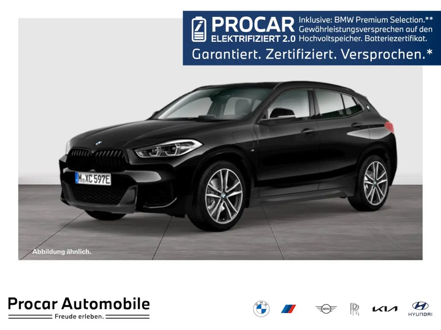 BMW X2 xDrive25e M SPORT+PANO+HuD+KAMERA+HiFi Schwarz - 1