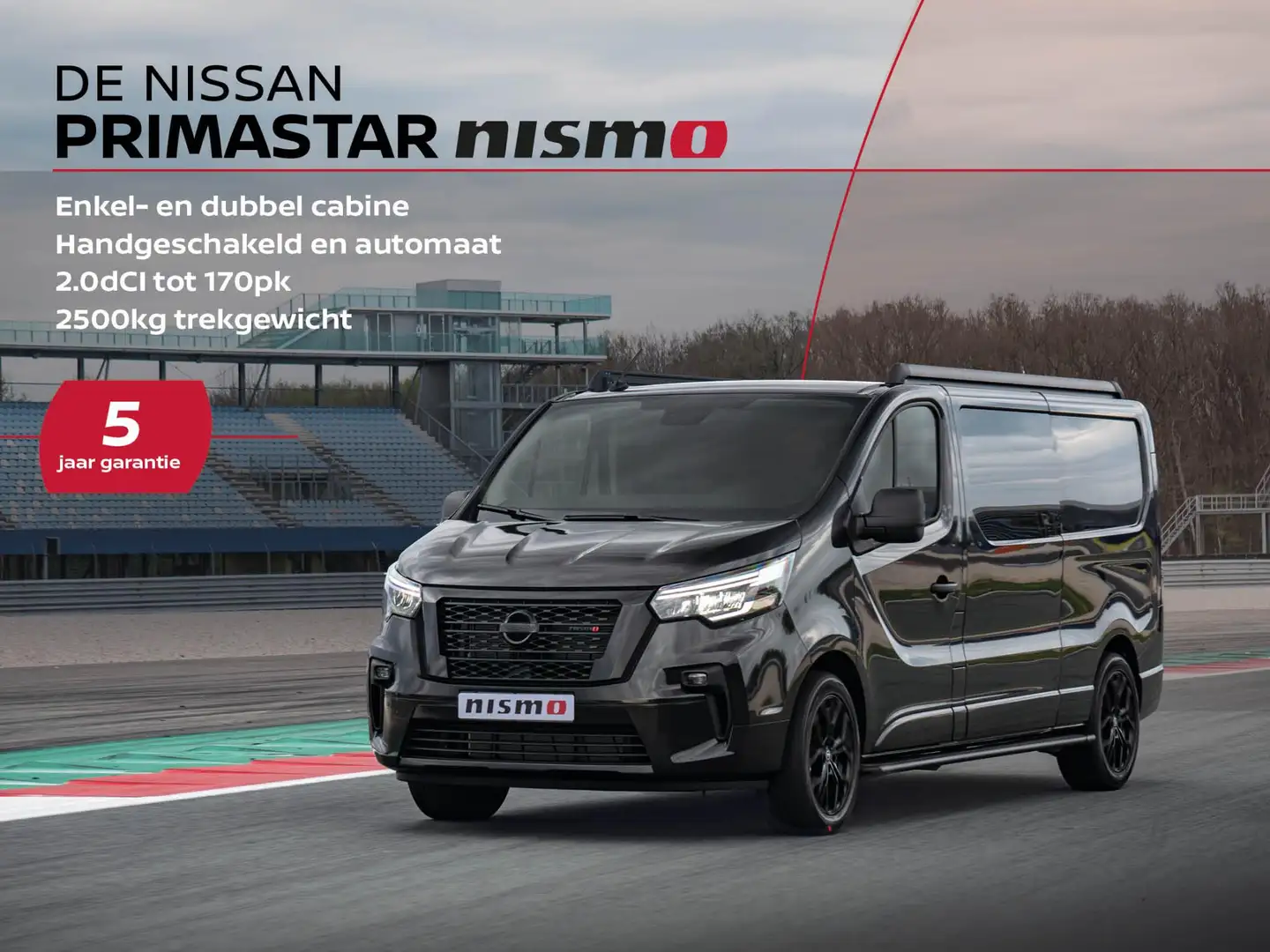 Nissan Primastar 2.0 dCi 130pk L2H1 Nismo+ | 2500KG Trekgewicht | A Negro - 2