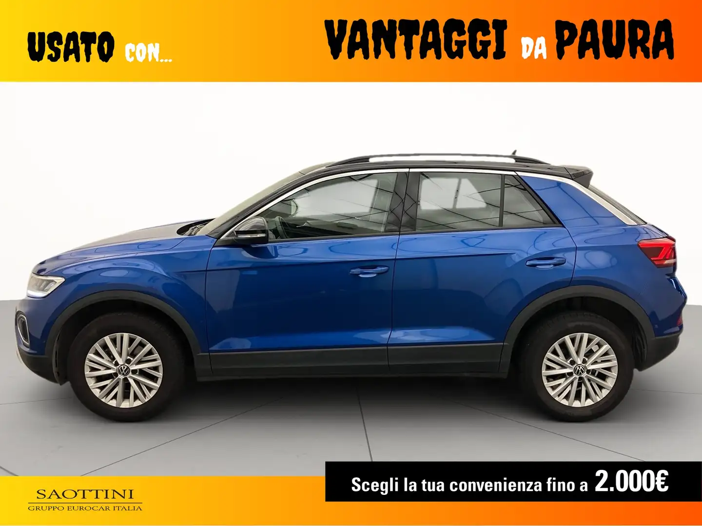 Volkswagen T-Roc 2.0 TDI Life 115 CV Nero - 2