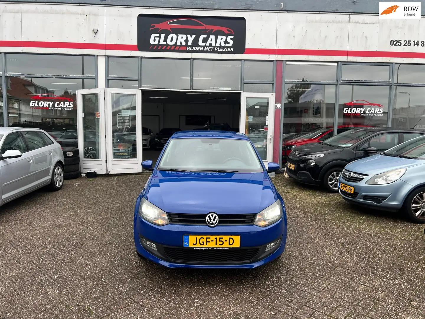 Volkswagen Polo 1.2 Easyline,ANDROID,BLUETOOTH,ACHTRUITCAMERA ,NIE Blauw - 1