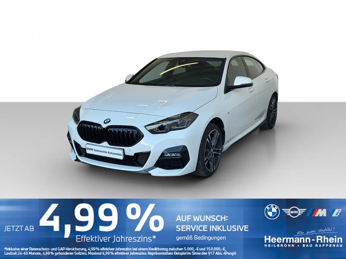 BMW 218 i Gran Coupé M Sport AdapLED.CockProf.RFK.... Weiß - 2