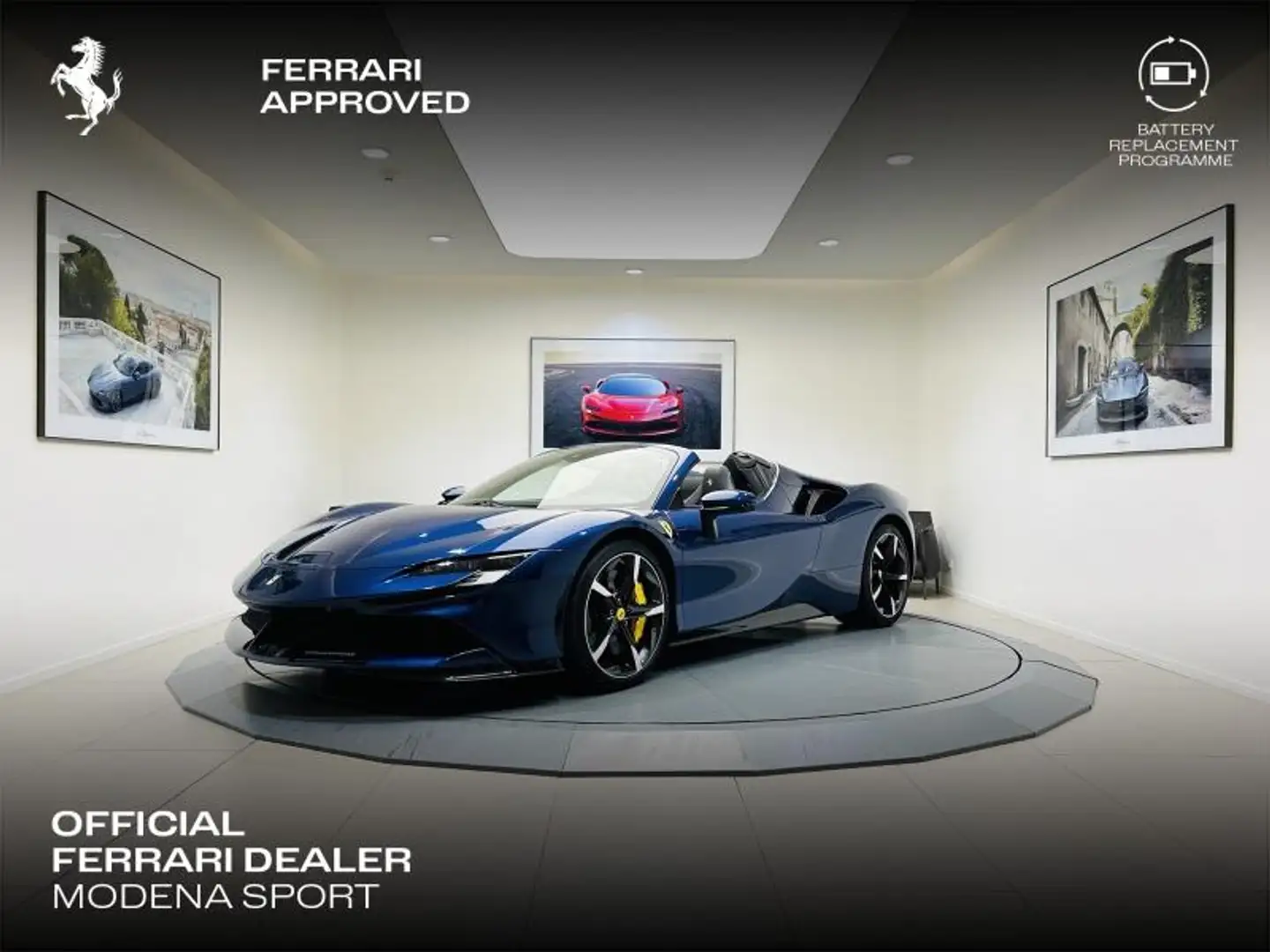 Ferrari SF90 Spider Hybride Blau - 1