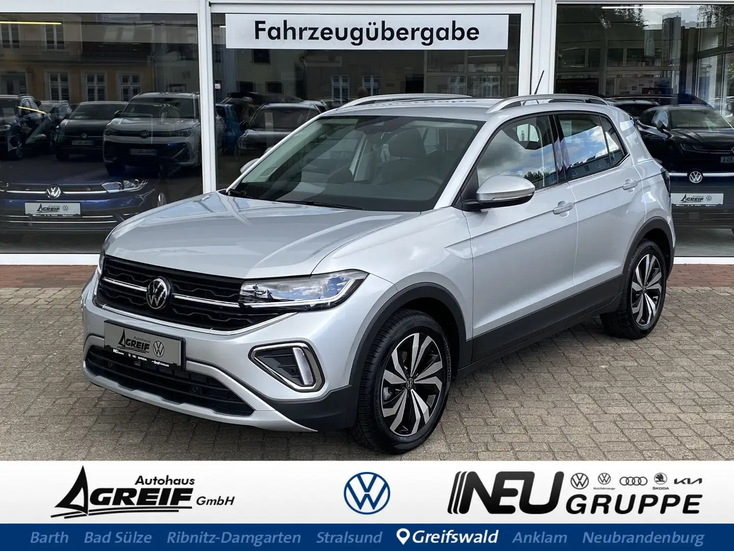 Volkswagen T-Cross 1.0 TSI DSG Style *LED*NAVI*ACC* Argent - 1